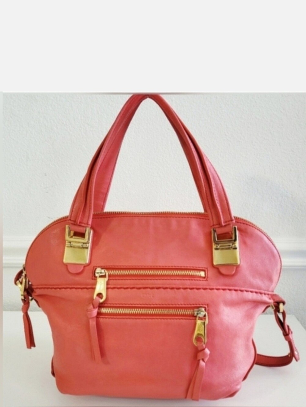 Chloe Pink Angie 2-way Hobo Leather Bag